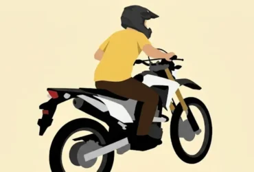 Ilustrasi bawa kabur motor Honda CRF