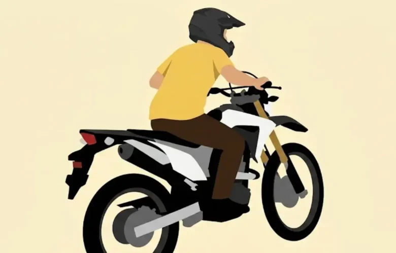 Ilustrasi bawa kabur motor Honda CRF