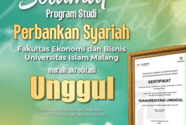 Prodi Perbankan Syariah Unisma Raih Akreditasi Unggul dari LAMEMBA (instagram : unisma_malang)