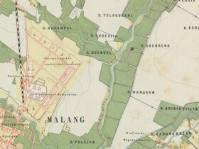 Peta Belanda tahun 1882 menunjukkan kawasan yang kini dikenal sebagai Sawojajar masih bernama Wangsan. (istimewa)
