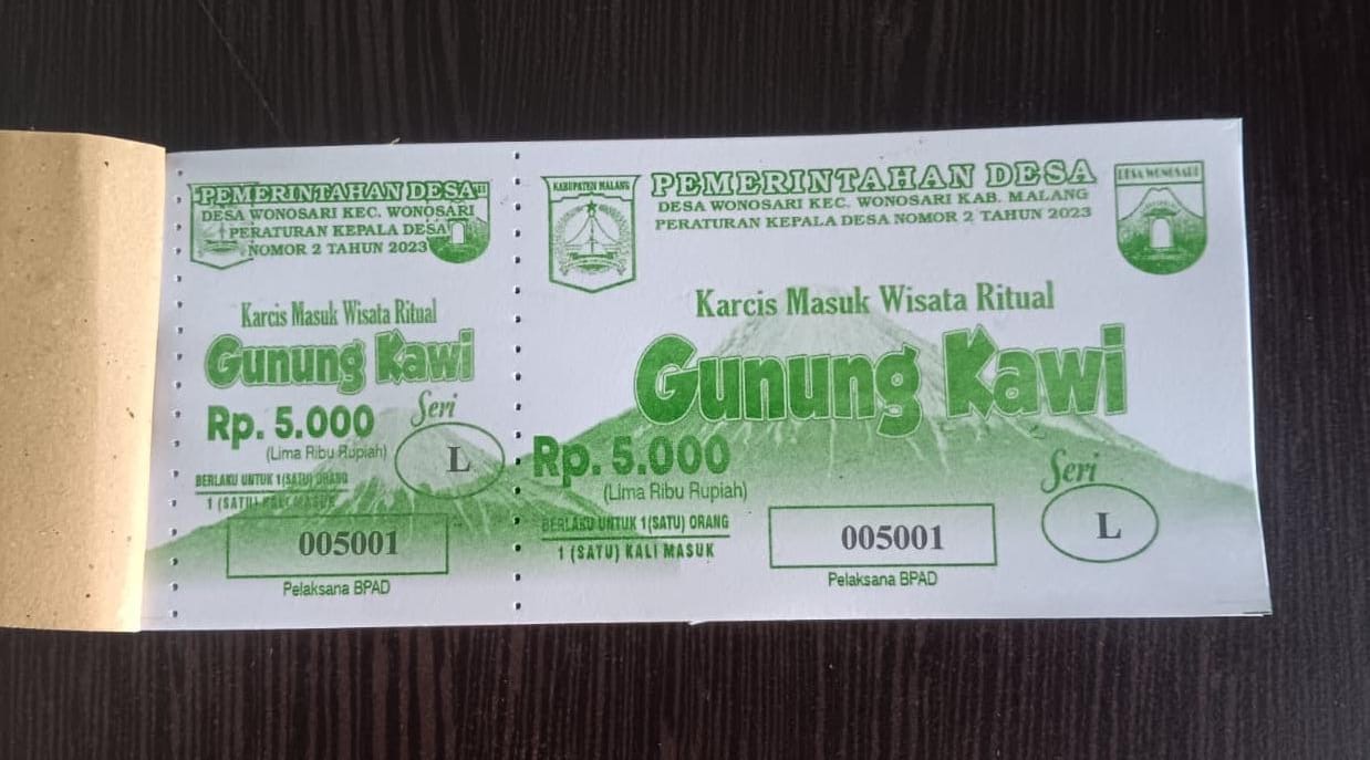 Beredar foto karcis masuk wisata ritual Gunung Kawi di media sosial yang mencantumkan harga Rp400 ribu per orang. Informasi