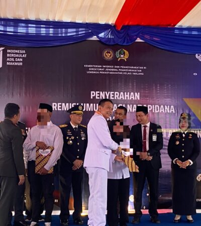 Wali Kota Malang Serahkan Remisi HUT RI, 17 WBP Lapas Malang Langsung Bebas