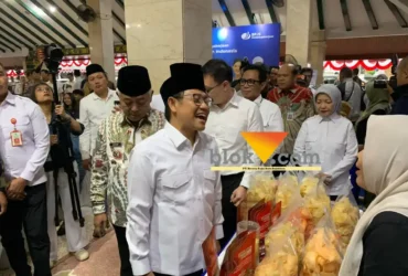 Menteri Koordinator Bidang Pemberdayaan Masyarakat, Cak Imin sebelum meresmikan Malang Migrant Center (foto: blok-a.com / Yogga Ardiawan)
