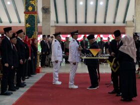 Bupati Malang, HM Sanusi saat melantik pejabat di lingkungan Pemkab Malang (blok-a.com / Yogga Ardiawan)
