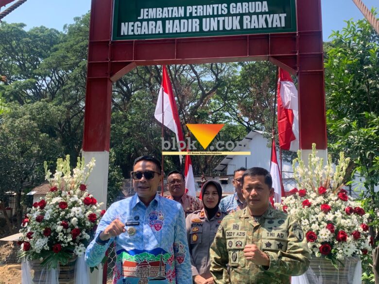 TNI Bangun Jembatan Garuda 30 Meter di Kota Malang, Akses 42 KK Kini Lebih Mudah