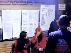 Pendaki ilegal yang diamankan di Gunung Kawi Kabupaten Malang (istimewa)