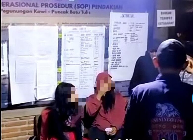 Pendaki ilegal yang diamankan di Gunung Kawi Kabupaten Malang (istimewa)