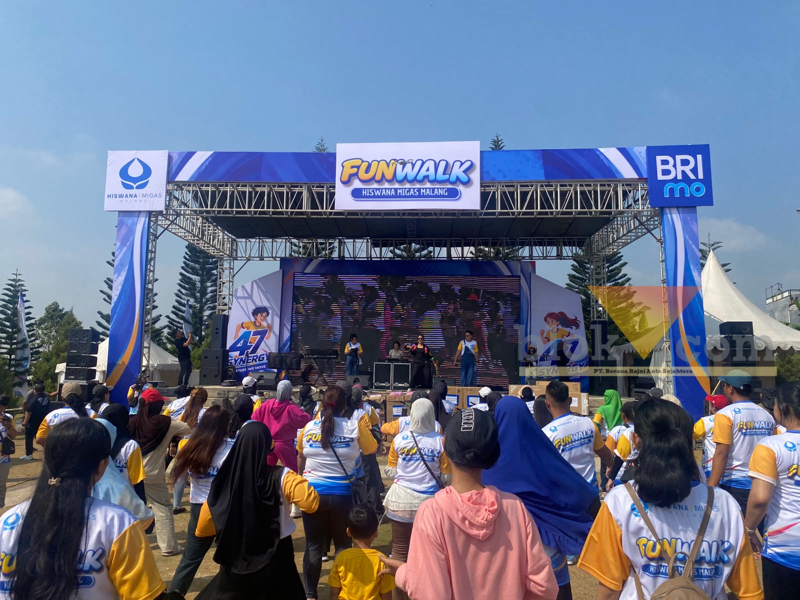 Puncak HUT ke-47 Hiswana Migas Malang Meriah, Ada Seabrek Doorprize, Fun Walk hingga Zumba
