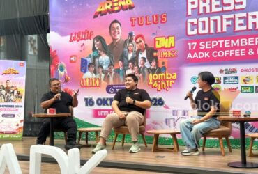 Konfersi Pers Live Arena 2026 di AADK Coffe & Eatery Kota Malang, Kamis (17/9/2026). (blok-a/ M Berril Labiq)