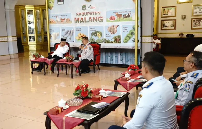 Audiensi Pemkab Malang bersama Dishub Jatim jelang peluncuran Koridor 2 Trans Jatim (foto: Istimewa)