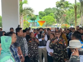Ketua PC Ansor Kabupaten Malang, Gus Rozi duga ada kepentingan pribadi di balik polemik Bendungan Lahor (foto: blok-a.com/Yogga Ardiawan)
