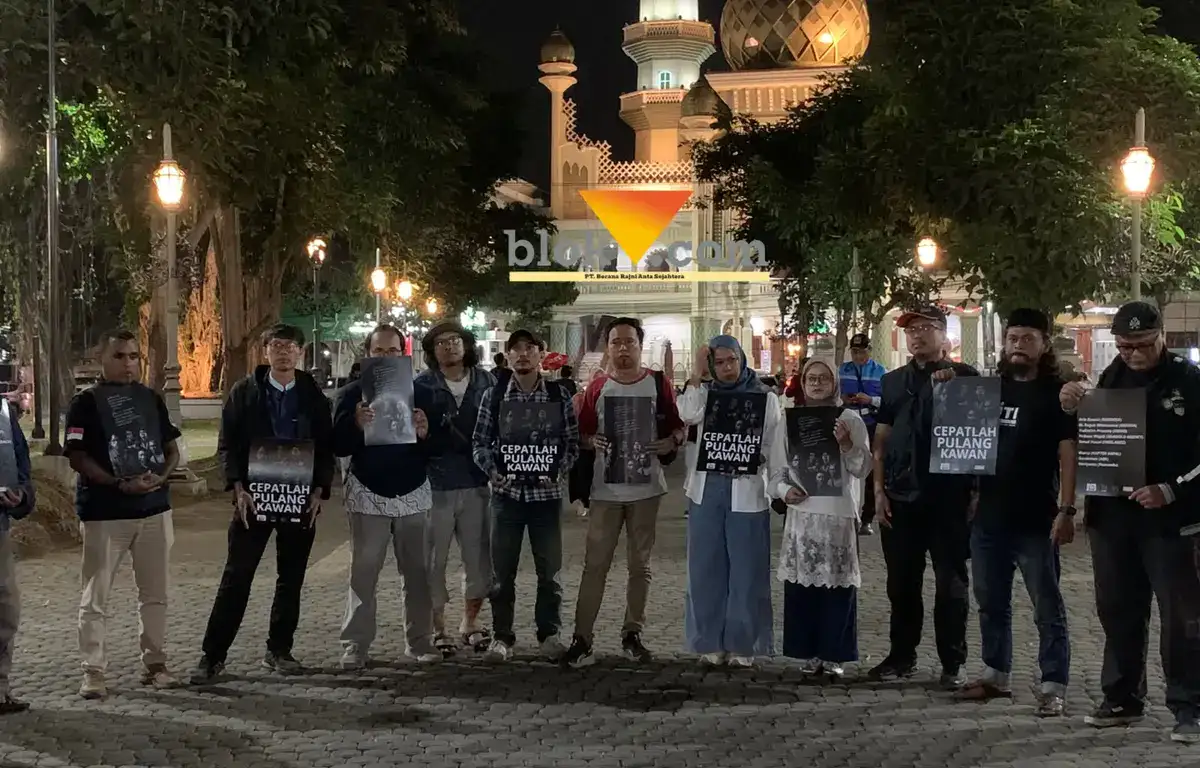 Jurnalis Malang Gelar Doa Bersama untuk Lima Wartawan yang Hilang Kontak Saat Liputan Erupsi Anak Krakatau