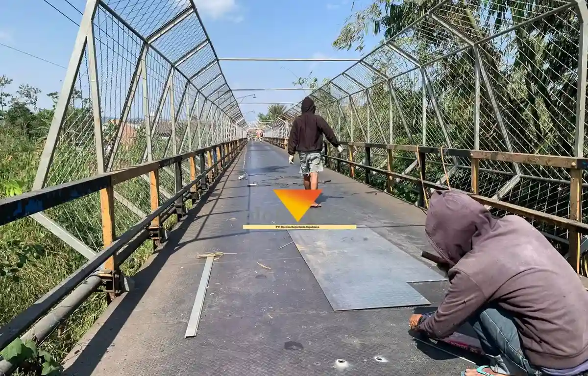 Jembatan Balak Kota Malang Diperbaiki, DPUPRPKP Sebut untuk Jaga Keamanan Pengguna Jalan