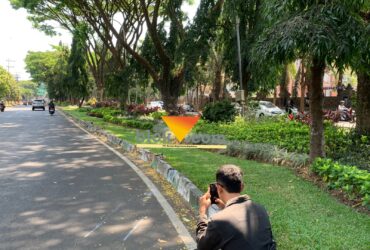 Lokasi kejadian dugaan kecelakaan tunggal di Jalan Veteran Kota Malang (blok-a.com / Yogga Ardiawan)