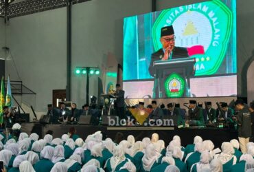 Pembukaan Rangkaian OSHIKA MABA UNISMA 2026 di Sports Centre Unisma, Senin (28/9/2026). (blok-a.com / M Berril Labiq)