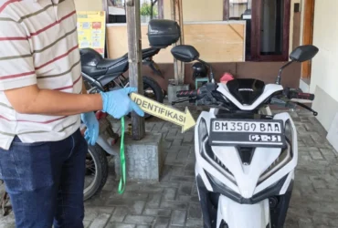 Barang bukti kendaraan bermotor yang dicuri di Kecamatan Dau Kabupaten Malang (Polres Malang)