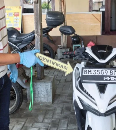 Barang bukti kendaraan bermotor yang dicuri di Kecamatan Dau Kabupaten Malang (Polres Malang)