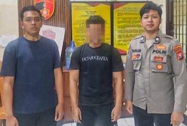 Tersangka dugaan pelecehan seksual yang diamankan anggota Polresta Malang Kota (dok. Polresta Malang Kota)
