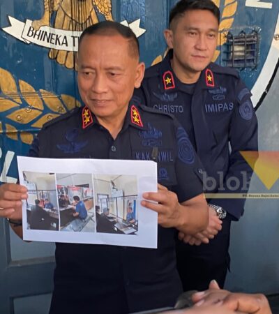 Kepala Kanwil Direktorat Jenderal Pemasyarakatan (Ditjenpas) Jawa Timur Kusnali saat diwawancara di Lapas Malang, Kamis (8/10/2026) (blok-a.com/Bob Bimantara Leander)