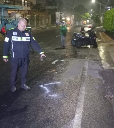 Lokasi kejadian kecelakaan tunggal di Jalan Puncak Yamin, Kota Malang (dok. Unit Laka Satlantas Polresta Malang Kota for blok-a.com)