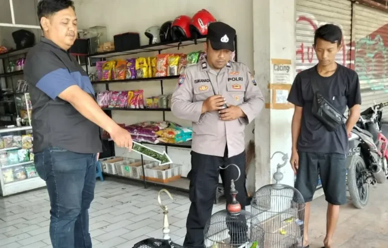 Bobol ruko di Pakisaji, pria asal Kota Malang gasak burung dan 43 karung beras (foto: istimewa)