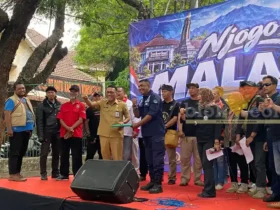 Caption: Deklarasi Njogo Malang yang digelar Ormas jelang aksi, Selasa (27/10/2026) (foto: blok-a.com/Bob Bimantara Leander)