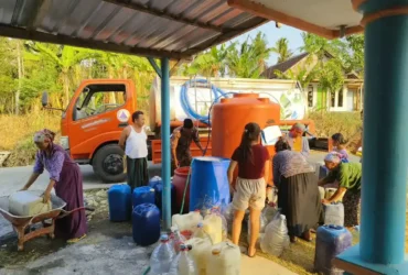 Kekeringan landa 14 desa di Kabupaten Malang, BPBD salurkan 4,57 juta liter air bersih (foto: istimewa)