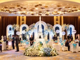 Pameran pernikahan mewah dengan dekorasi Menara Eiffel (foto: Atria Hotel for Blok-a.com)