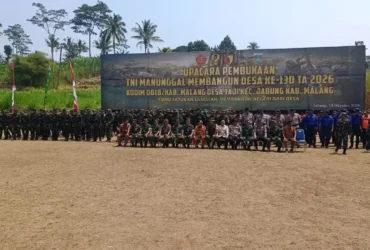 TMMD ke-130 di Desa Taji, Kodim 0818 bangun jalan usaha tani untuk dongkrak ekonomi warga (foto: istimewa)