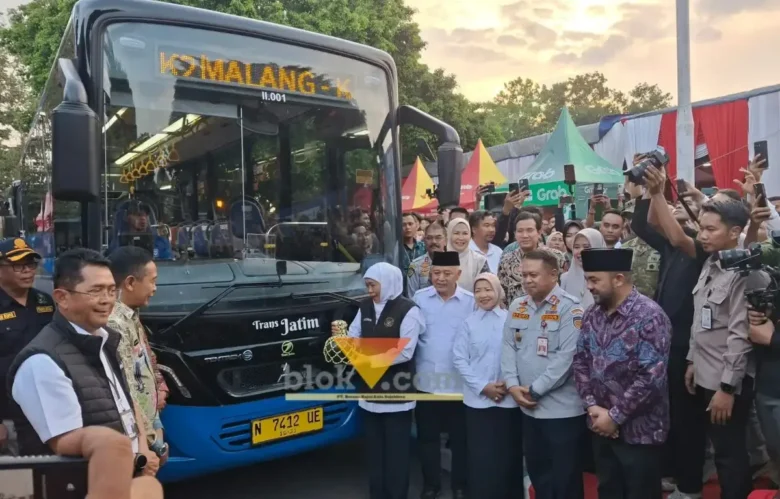 Trans Jatim Koridor 2 resmi beroperasi di Malang Raya, Khofifah targetkan mobilitas masyarakat makin mudah (foto: blok-a.com / Yogga Ardiawan)