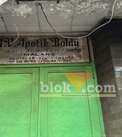 N.V Apotik Boldy, Jejak Sejarah Kawasan Boldy di Kota Malang. (blok-a.com/ M Berril Labiq)
