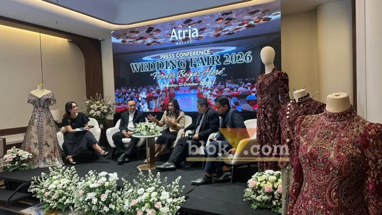 Konferensi pers Atria Wedding Fair 2026 di Hotel Atria, Kota Malang. (blok-a.com/ M Berril Labiq)