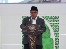 Rektor Universitas Islam Malang (Unisma), Prof Junaidi saat menyampaikan sambutan di Master Maba Unisma 2026. (Youtube Unisma)
