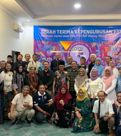 Caption: Rektor Universitas Insan Budi Utomo (UIBU), Assoc. Professor Dr. Nurcholis Sunuyeko terpilih sebagai Ketua Umum Y37, Himpunan Mantan Siswa SMA PPSP IKIP (blok-a.com/Yogga Ardiawan)