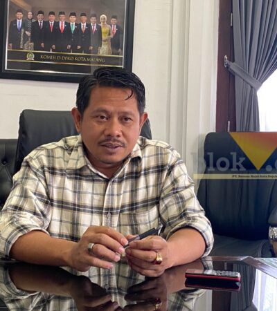 Anggota Komisi D DPRD Kota Malang, Ginanjar Yoni Wardoyo diwawancara di ruangan Komisi D DPRD Kota Malang, Senin (12/10/2026) (foto: blok-a.com/Bob Bimantara Leander)