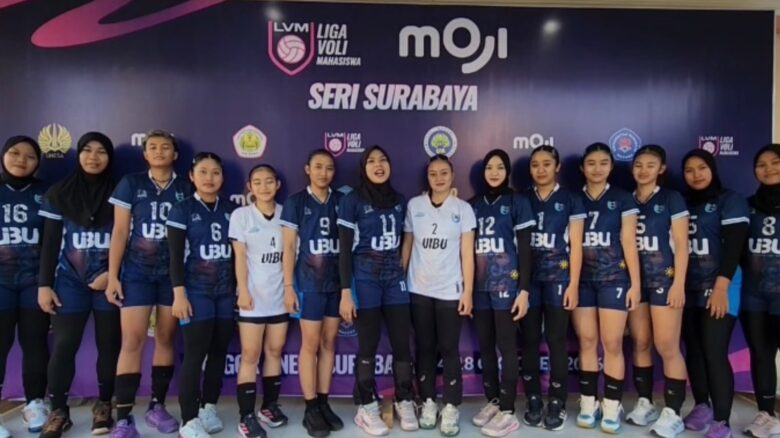 Caption: Tim Voli Putri UIBU di Liga Voli Mahasiswa (LVM) 2026 (dok. Humas UIBU for blok-a.com)