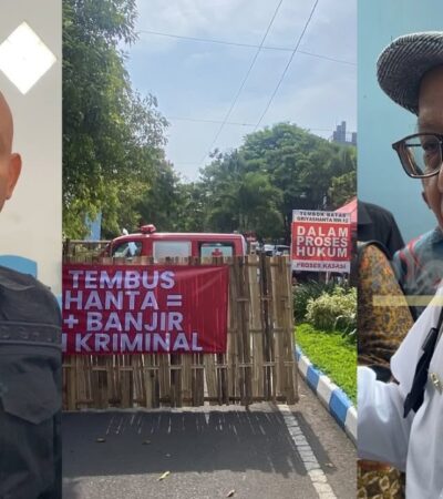 Kadishub Kota Malang, Widjaja Saleh Putra dan Ketua RW XII Griya Shanta, Jusuf Thojib usai audiensi penutupan jalan Perumahan Griya Shanta (blok-a.com/Bob Bimantara Leander)