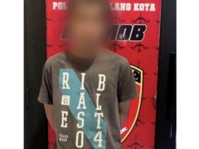 Tampang pelaku Curanmor di lapangan futsal (dok. Humas Polresta Malang Kota for blok-a.com)