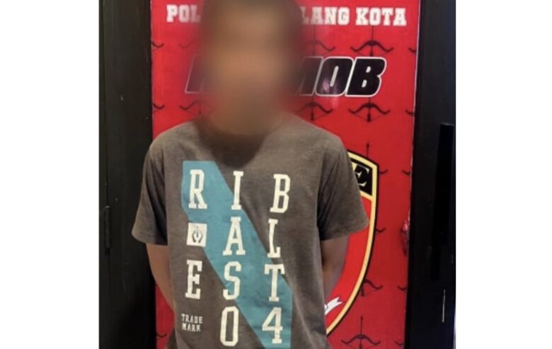 Tampang pelaku Curanmor di lapangan futsal (dok. Humas Polresta Malang Kota for blok-a.com)