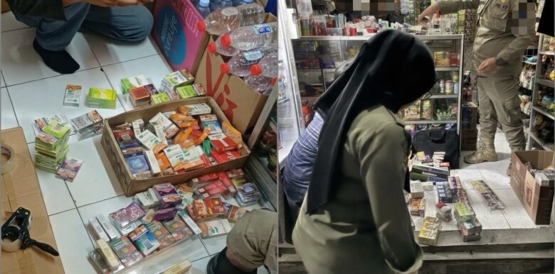 Tim gabungan amankan 7.583 bungkus di salah satu toko di Kota Malang (dok. Satpol PP Kota Malang for blok-a.com)