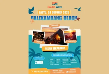 Poster camping Pantai Balekambang di South Wave 2026 (foto: istimewa)